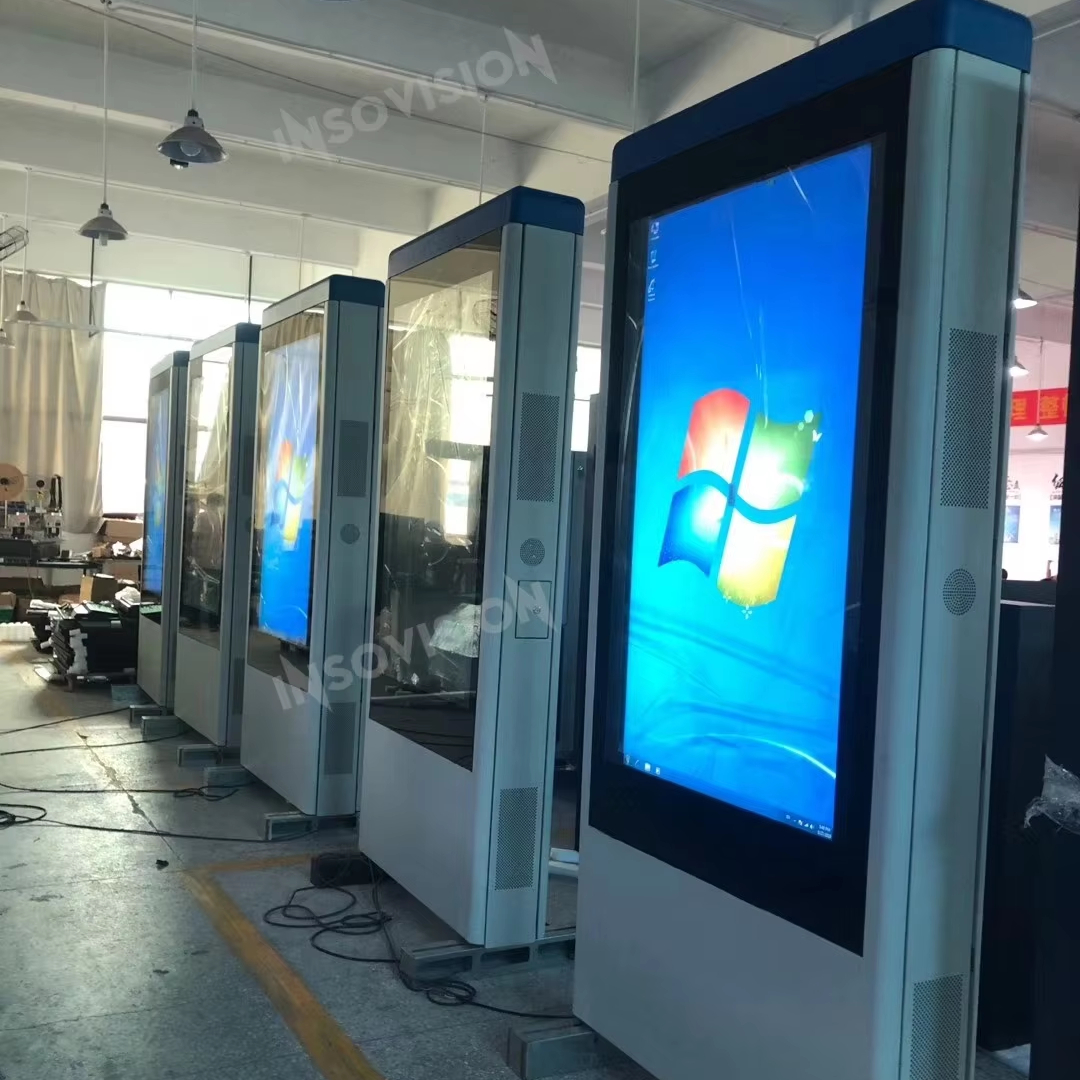 65 дюймов рекламные плееры Digital Signage 1 год гарантии качества обслуживания LCD наружные дисплеи вывески и цифровой экран