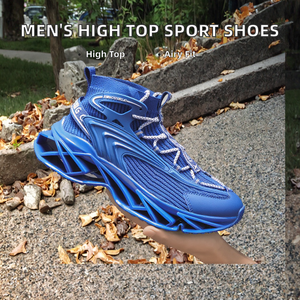Nouvelles Chaussures de Sport pour Hommes Tendance, Logo Personnalisé, Montantes, Bande Élastique, Respirantes, pour l'Été, Extérieur, Décontractées, Marche - Product Image 2