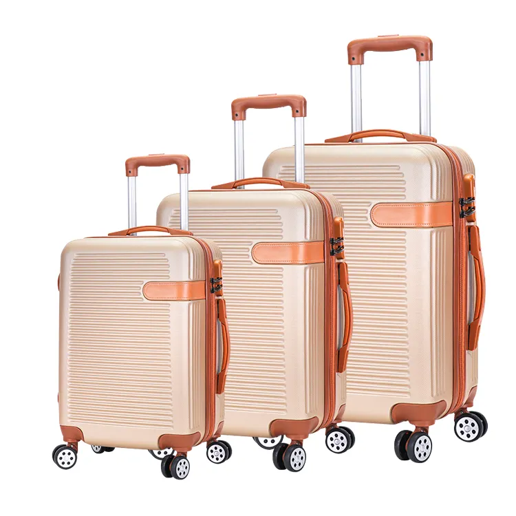 Hot selling high quality beautiful color travel suitcase trolley hard case light carry ABS luggage for women