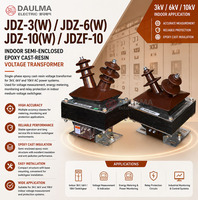 Les applications de mesure et de protection utilisent un transformateur de tension JDZF-10 10 kV pour les systèmes de moyenne tension.