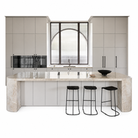 Meubles de cuisine modernes minimalistes de luxe, solution de mobilier sur mesure pour toute la maison, pour projets résidentiels
