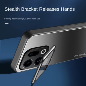 Étui de téléphone magnétique en métal avancé avec plaque arrière pour Oppo Find X9 Pro X8 Ultra X7 Ultra X6 avec support de film de protection d'objectif - Product Image 4