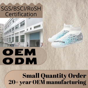 Vente en gros d'usine de chaussures de football de haute qualité pour hommes chaussures de football de plein air anti-entraînement cheville haute ODM/OEM pour le printemps et l'automne - Product Image 2