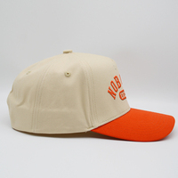 Casquette de baseball brodée 3D bicolore à 5 panneaux, faible MOQ, directement de l'usine