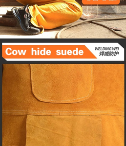 <span class=keywords><strong>Falda</strong></span> de Cuero Vacuno para Soldadura, con Tirantes, Resistente al Calor, Ropa de Trabajo de Seguridad, Talla Personalizada OEM ODM - Product Image 5