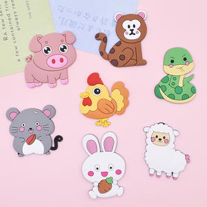 Pegatinas magnéticas de PVC para refrigerador de goma suave para educación temprana con forma de animal - Product Image 2