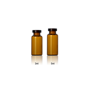 Flacon de poudre lyophilisée personnalisé, emballage pharmaceutique brun anti-lumière pour produits de santé avec bouchon - Product Image 5