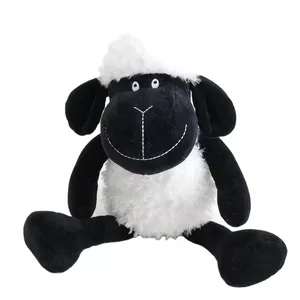 OEM סיטונאי אנימה Cartoon פופולרי רך שחור כבשים בפלאש צעצוע חמוד כבש ממולא בעלי החיים לילדים