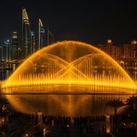 Fontaine Musicale Géante Personnalisée OEM ODM SS304 IP68 DMX512 Laser RGB Contrôle IA CE RoHS LISHI Garantie 5 Ans Hôtel Parc Centre Commercial