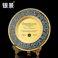 Plaques commémoratives gravées en alliage de zinc fabriquées en Chine, en stock, médailles personnalisées, options de couleurs or, argent, bronze pour la maison et le bureau