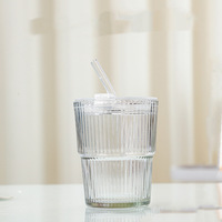 Gobelet à boire en verre simple, épaissi, double paroi, résistant aux hautes températures, à usage universel, lavable au lave-vaisselle, pour un usage domestique