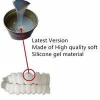 Kit de Blanchiment Dentaire Temporaire en Silicone Gel pour Fausses Dents, Appareil Buccal, Prothèses Dentaires, Facettes Sourire Parfait, Pâte Adhésive avec Boîte