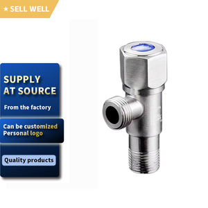 صمام زاوية من الفولاذ المقاوم للصدأ <span class=keywords><strong>1</strong></span>/<span class=keywords><strong>2</strong></span>، اكسسوارات حنفيات بطلاء نيكل مصقول، صمام إيقاف زاوية بسعر المصنع - Product Image 2