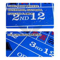 YH Offre Spéciale jeu divertissement 90*60cm feutre Poker Table tapis 300 pièces Casino Poker jetons ensemble
