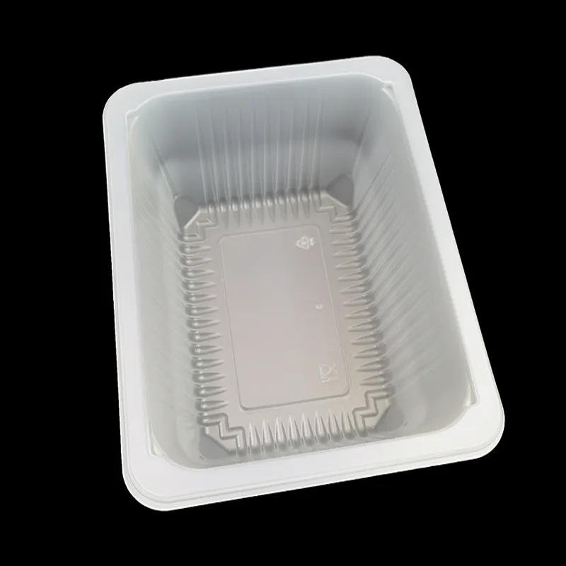 מותאם אישית חד פעמי PP פלסטיק קפוא מיקרוגל שלפוחית מזון מגש עבור טופו