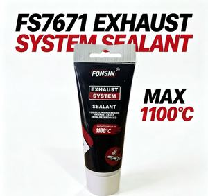FONSIN 1100 ℃   Scellant d'étanchéité haute température 75g, pâte grise, pour les fuites des systèmes d'échappement automobile et la réparation des dommages aux joints - Product Image 1