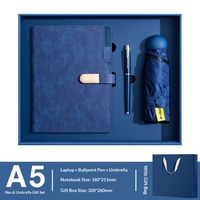 Nouveauté 2027 : Ensemble Cadeau Luxe Promotionnel pour Entreprises – Carnet, Stylo et Parapluie Personnalisables avec Logo pour Publicité