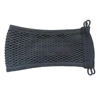 Filet de rangement pour coffre de voiture JIARUI 52x13cm noir, en nylon élastique, organisateur de cargaison avec 4 crochets et 12+ compartiments, haute qualité, durable, pour auto