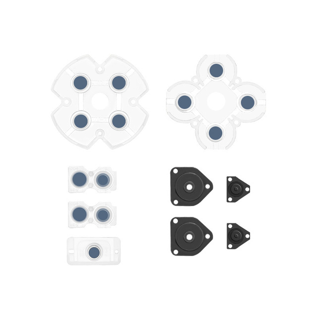 Silicone Buttons for P S4 Game Controllers Conductive Suction Cup