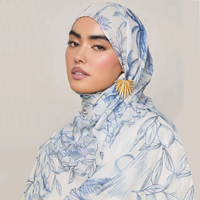 Prêt à expédier – Meilleures ventes 2025 – Magnifique nouveau foulard modal imprimé marbré aquarelle – Hijab imprimé effet ombré