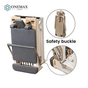 Reformer de Pilates pliable réglable en aluminium de qualité commerciale ONEMAX, robuste, écologique, lit de base, logo personnalisé, studio de fitness - Product Image 1