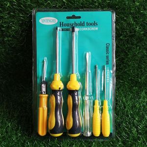 XINTENGFEI <b>Screwdriver</b> <b>Set</b> 6 Piece Industrial Grade Flat Head Tools Household Repair Kit - Product Image 4