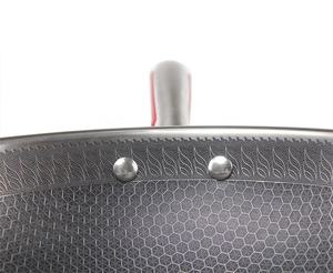 Poêle à frire en acier inoxydable 304 de qualité alimentaire de 32 cm avec différentes poignées pour cuisiner et frire - Product Image 5