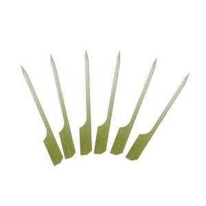 9Cm Écologique De Marque Blanc Bambou Brochettes/Pics - Product Image 1