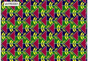 Tissus imprimés africains en coton 100% en gros, tissus imprimés en cire ghanéenne, 6 yards - Product Image 5