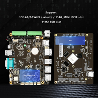 Motherboard Desktop RK3588 dengan CPU Onboard 8nm untuk 4 inti -A76 + 4 inti -A55 GPU Mail-G610 DDR5 RAM 32GB