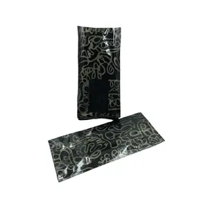 black color aluminum foil lined 500g 1kg 2kg side gusset coffee packaging bag with valve custom printed