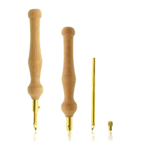 4 pièces ensembles stylos à broder couture manche en <span class=keywords><strong>bois</strong></span> bricolage artisanat poinçon aiguille <span class=keywords><strong>bois</strong></span> tissage outils couture Applique embellissement - Product Image 1