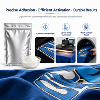 Poudre de transfert thermique DTF TPU INHAOSIN Premium pour impression numérique jet d'encre sur T-shirts, vêtements de sport, tissus clairs/foncés 1KG Extensible