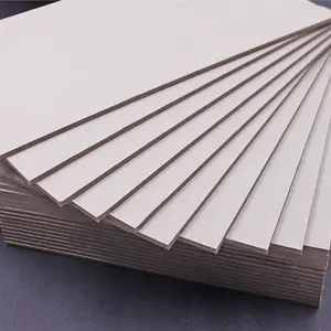 Fu Lam 1mm-4mm A4 Recycled Materials Laminated Duplex Grey Paper Board Cardboard Grey 1mm Grey Chipboard Paper Mill
