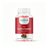 Permen Vitamin Multivitamin Dewasa Label Pribadi OEM Biotin Seng Dukungan Imunitas Energi Vegan Alami Rasa Campuran Berry