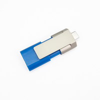 Memoria USB 2 en 1 de 64 GB OTG Tipo C 2.0, Mini Memoria Externa para Teléfono Inteligente