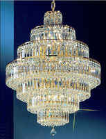 Offre Spéciale mode design lustre en cristal éclairage décoration lustre lampe suspendue en cristal doré pendentif lustre lumières