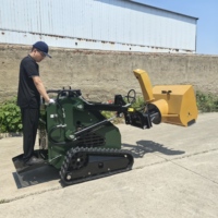 Vendita Diretta Fabbrica - Minipala Cingolata Diesel Kubota Euro 5 EPA con Caricatore Frontale, Trinciatrice Forestale, Rasaerba e Sistema Completamente Idraulico da 400 kg