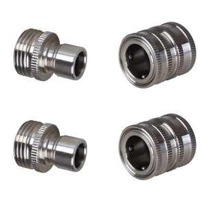 Stainless Steel 201 3/4" Female GHT 4 Ball Bearings Quick Release Connector <strong>Set</strong> for <strong>Hose</strong> - Product Image 1