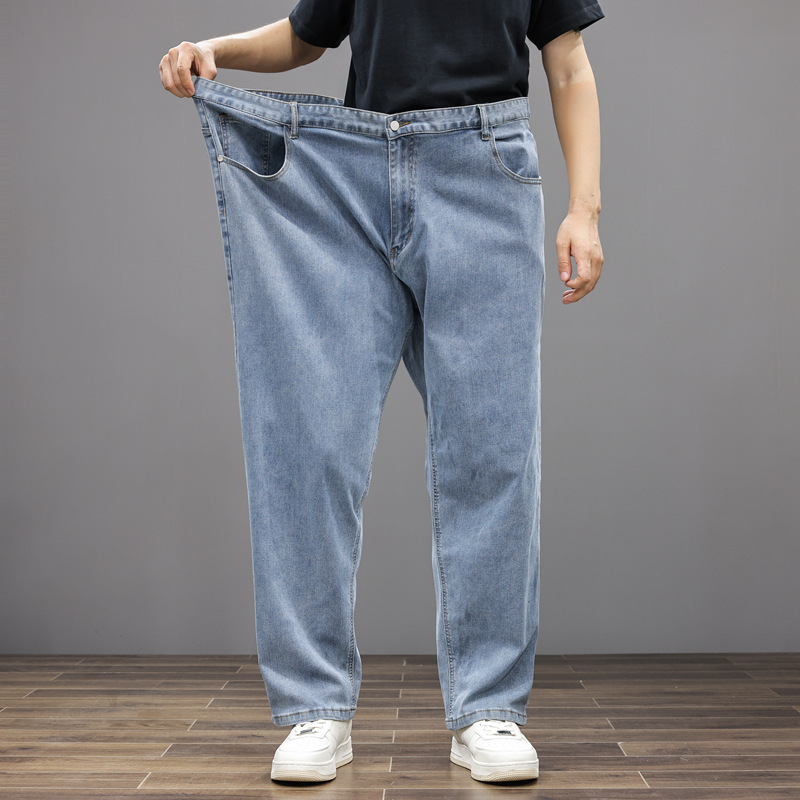 Pantalon en jean baggy surdimensionné bleu clair
