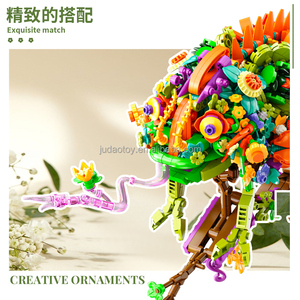 Q16001 Kits de blocs de construction en forme de fleur modèle <span class=keywords><strong>caméléon</strong></span>, briques MOC, <span class=keywords><strong>puzzle</strong></span>, jouet éducatif, jouets créatifs pour enfants, cadeau de Noël - Product Image 5