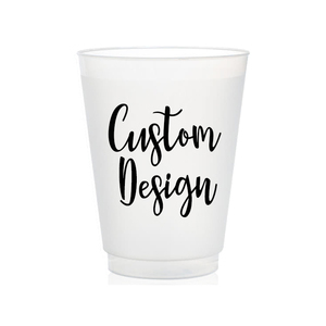 Wedding party use Custom logo printing 16oz reusable frosted plastic cups
