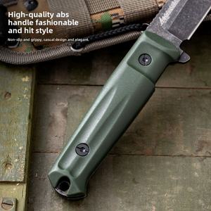 Cuchillo Fijo de Acero Inoxidable DC53 de Alta Calidad, Portátil y Personalizable con Funda Keydex para Supervivencia al Aire Libre, Pesca, Caza, Bricolaje, OEM - Product Image 2