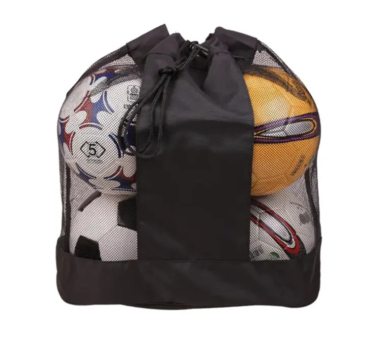 Fußball Fußball Trage tasche Fitness studio Sport Kordel zug Mesh Softball Tasche Fußball Ausrüstung Tasche