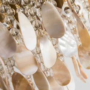 Zèle éclairage créatif coquille décoration maison chambre Restaurant cristal luxe gland plafonniers - Product Image 6