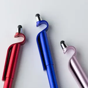 2-in-1 Stylus Ballpoint Pen with Phone Stand Clip, Multi Color Metal Touch Screen Pen Custom Logo for Promotional Business Gifts - Product Image 6