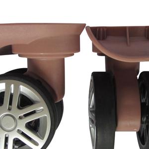 2 pezzi ruote girevoli dorate Rose e silenziose ruote per bagagli in materiale PU e PP accessori per la sostituzione della valigia - Product Image 5