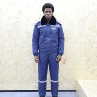 Uniforme d'hiver imperméable haute visibilité en fourrure pour le personnel de sol des aéroports