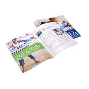 Chất lượng cao cuốn sách Tạp Chí dịch vụ in ấn đầy đủ màu sắc nghệ thuật giấy bóng