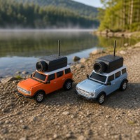 Voiture RC 4x4 tout-terrain avec caméra, voiture télécommandée 1:64 avec caméra, 2.4GHz HD WiFi, voiture jouet pour enfants garçons, orange bleu